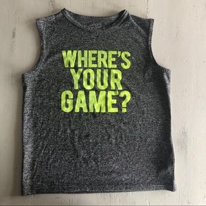 Boys polyester tank size 5/6